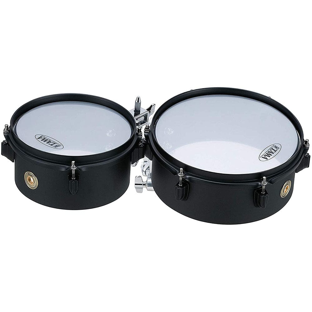 tama timbales matt black tama mt810st steel mini-timbali #style_matt-black