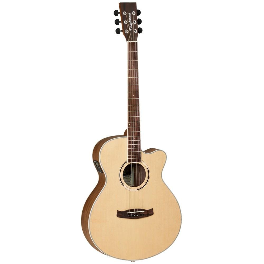 tanglewood electro acoustic guitars tanglewood dbtsfcebw 6-strings discovery exotic black walnut electro acoustic guitar