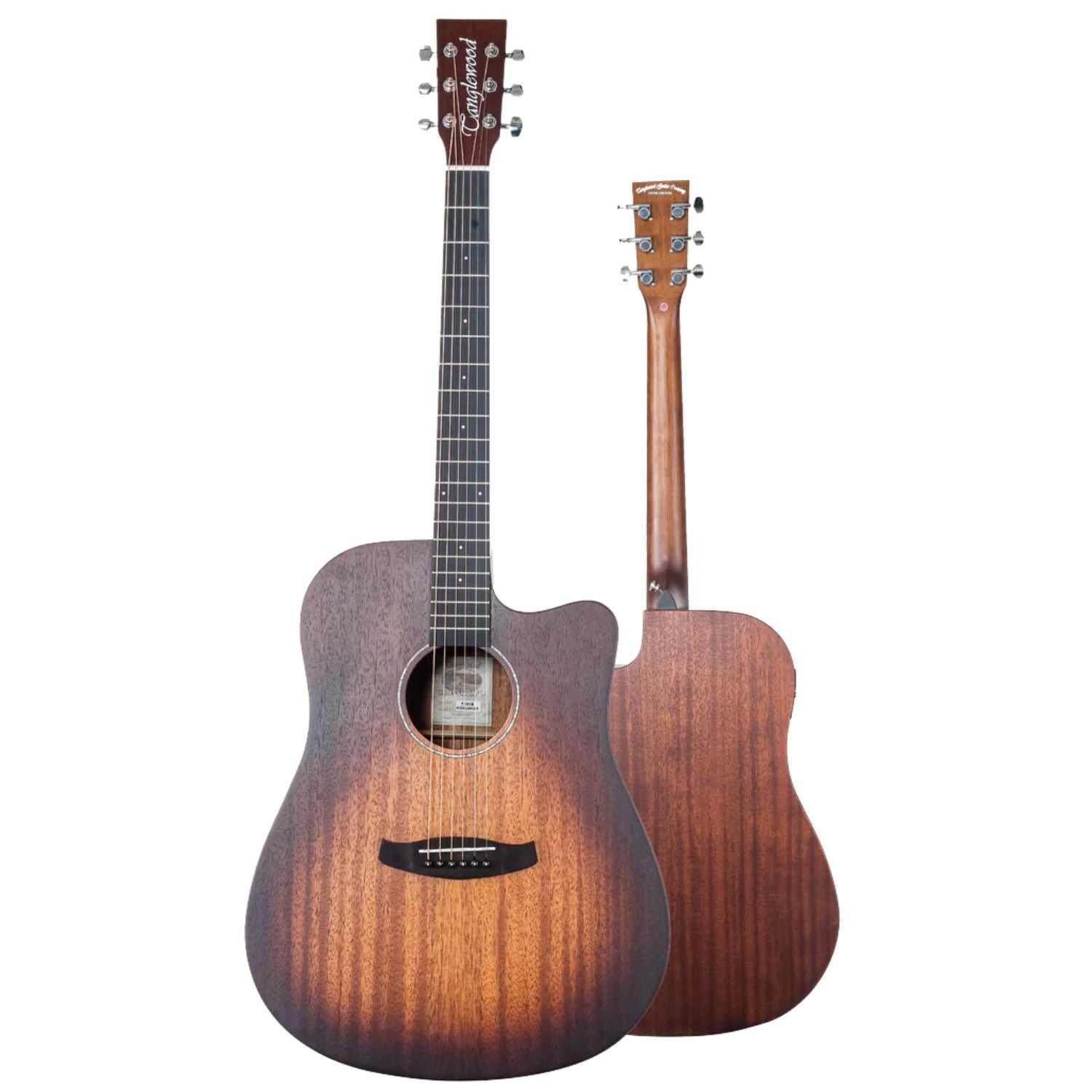 Tanglewood Electro Acoustic Guitars Whiskey Barrel Burst Satin Tanglewood TC5CE Crossroads Dreadnought Cutaway Electro Acoustic Guitar