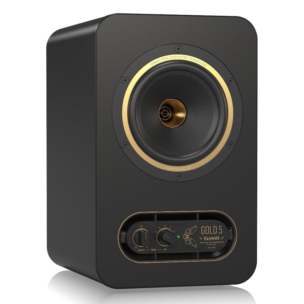 tannoy monitor speakers tannoy gold 5 premium 200 watt bi amplified nearfield studio reference monitor