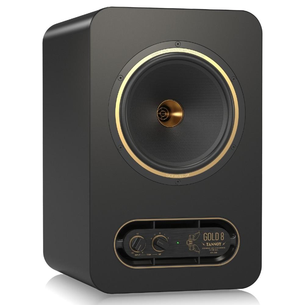 tannoy monitor speakers tannoy gold 8 premium 300 watt bi amplified nearfield studio reference monitor