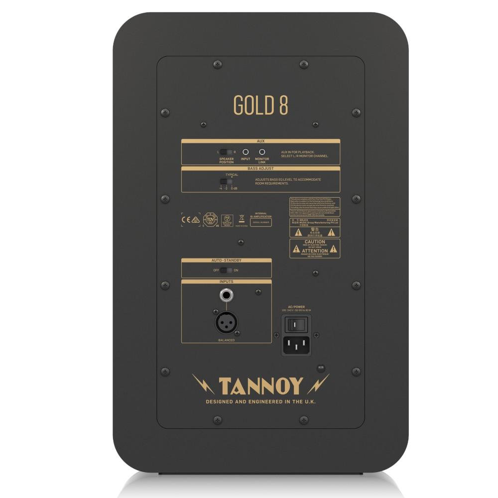 tannoy monitor speakers tannoy gold 8 premium 300 watt bi amplified nearfield studio reference monitor