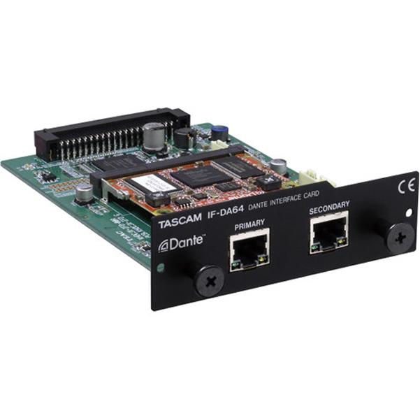 tascam audio interfaces tascam ifda-64 dante audio interface card