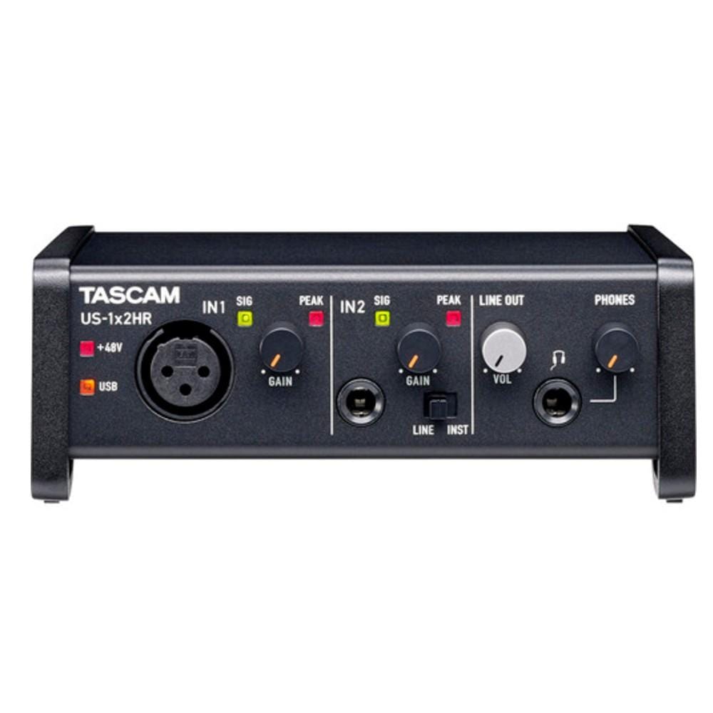 tascam audio interfaces tascam us-1x2hr 2in-2out high resolution versatile usb audio interface