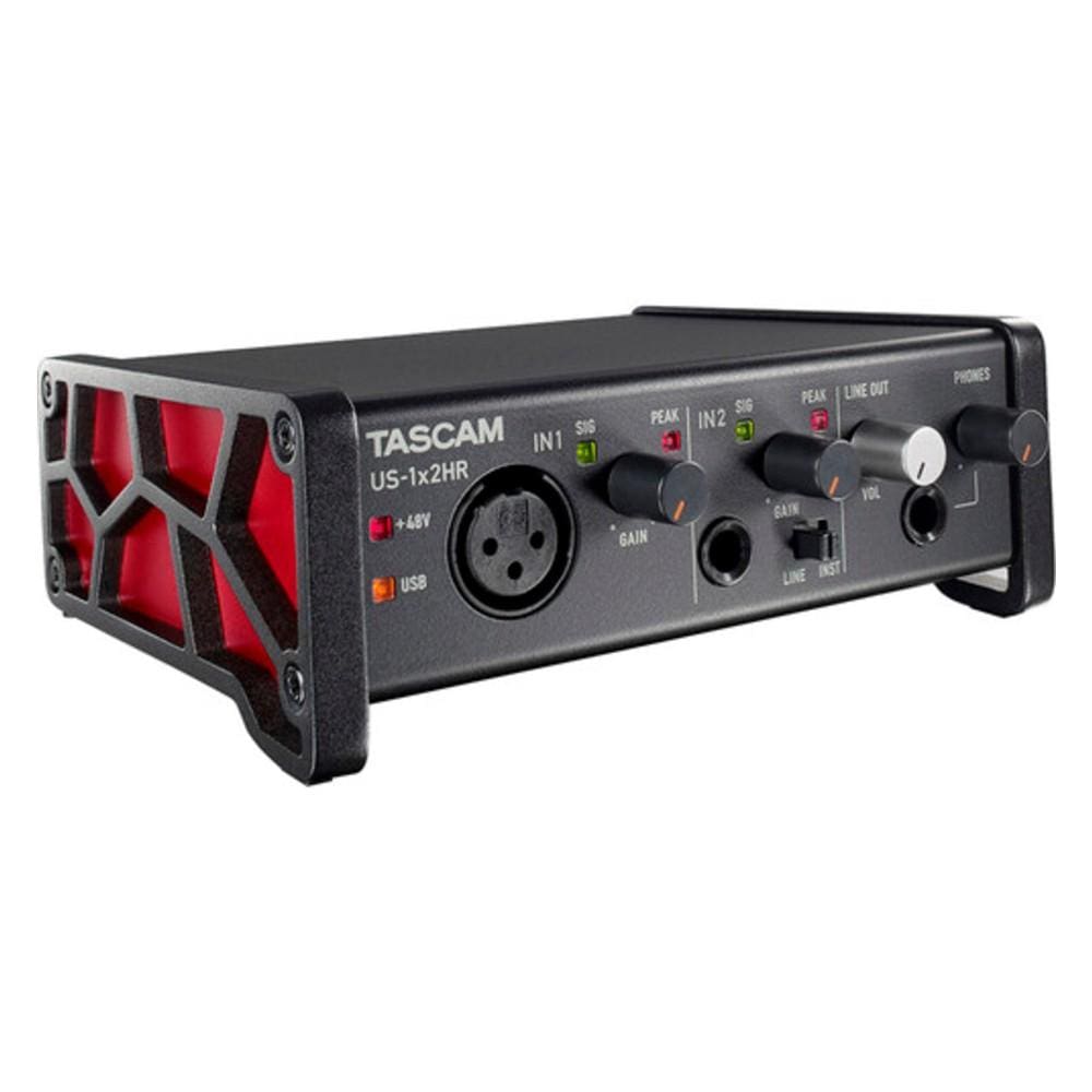 tascam audio interfaces tascam us-1x2hr 2in-2out high resolution versatile usb audio interface