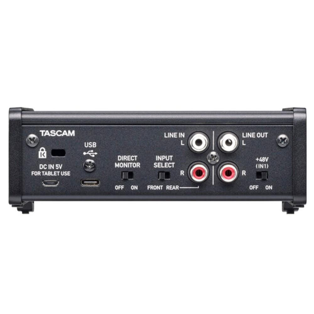 tascam audio interfaces tascam us-1x2hr 2in-2out high resolution versatile usb audio interface
