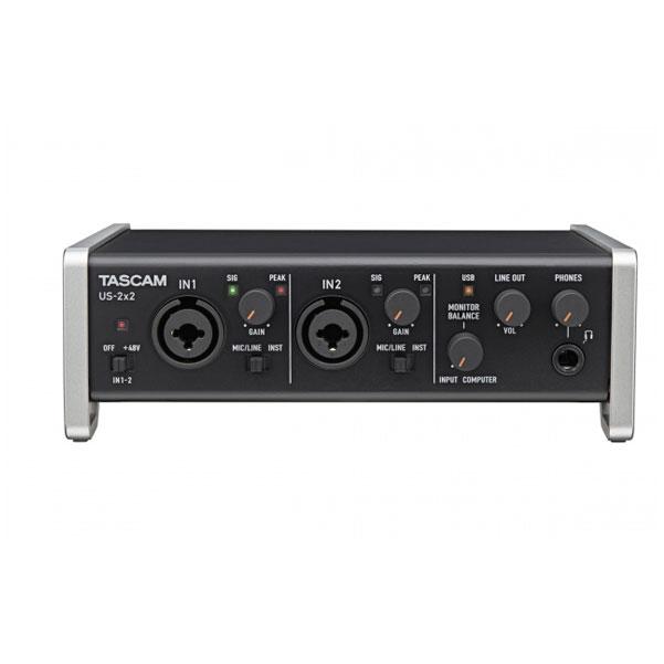 tascam audio interfaces tascam us-2x2 usb audio interface