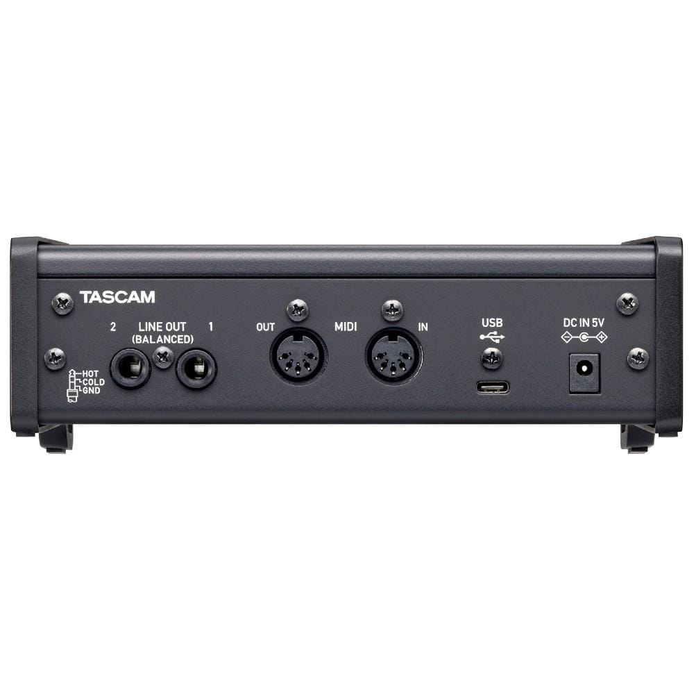 tascam audio interfaces tascam us-2x2hr 2in-2out high resolution versatile usb audio interface