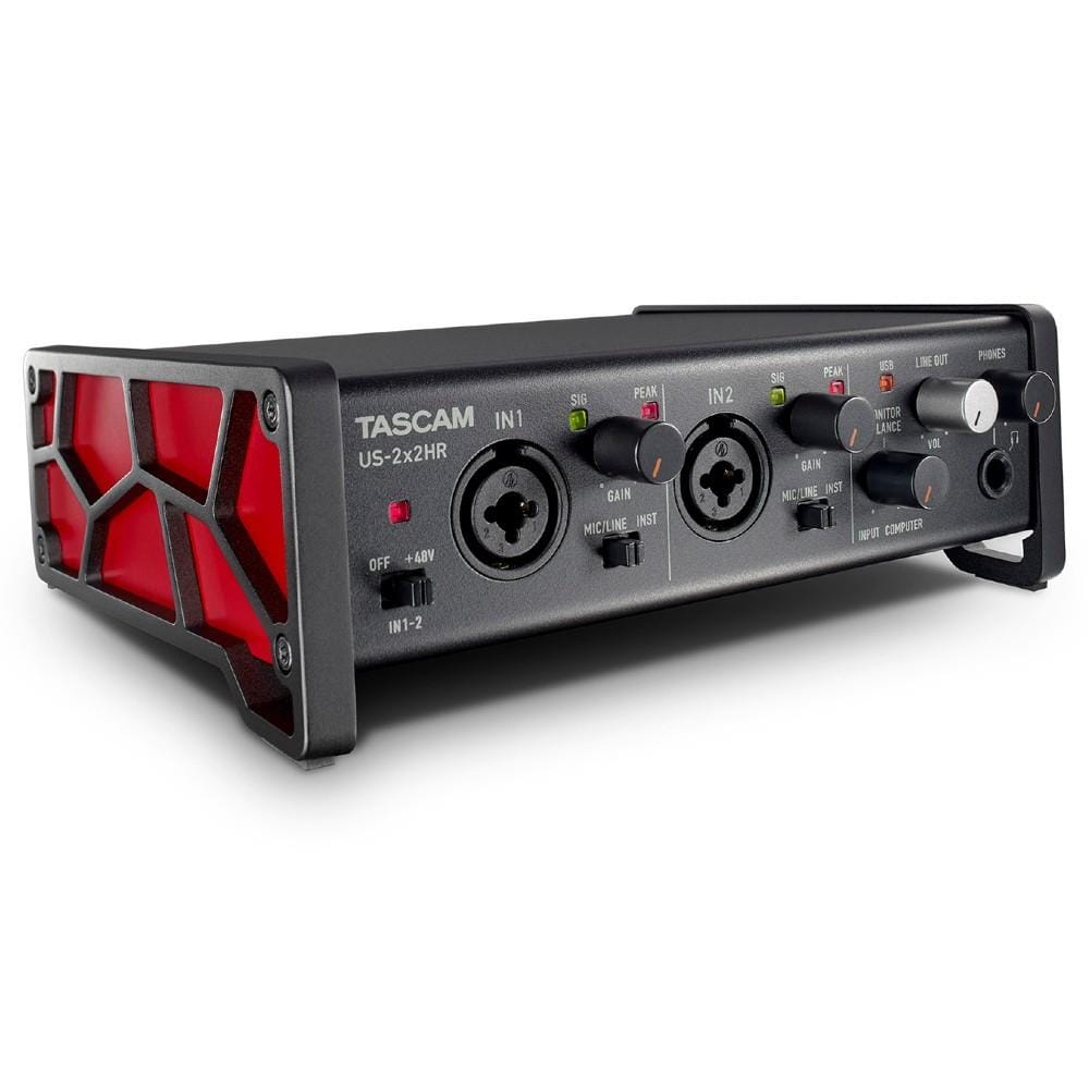 tascam audio interfaces tascam us-2x2hr 2in-2out high resolution versatile usb audio interface