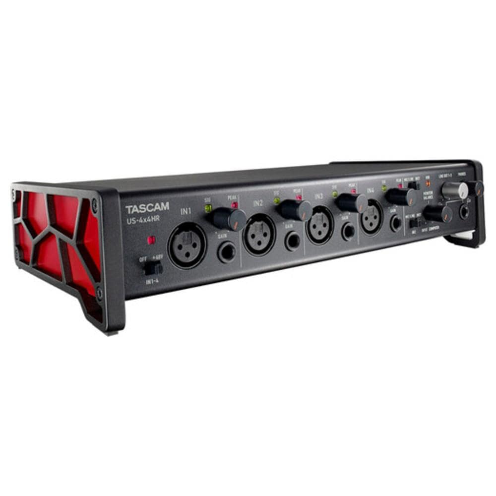 tascam audio interfaces tascam us-4x4hr 4in-4out high resolution versatile usb audio interface