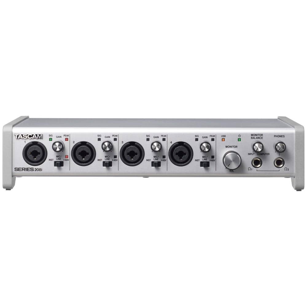 tascam midi interfaces tascam series 208i 20 in/8 out usb audio/midi interface