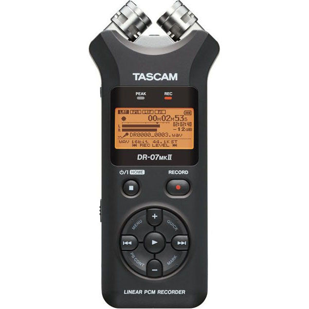 tascam portable field recorders tascam dr-07 mkii portable digital recorder