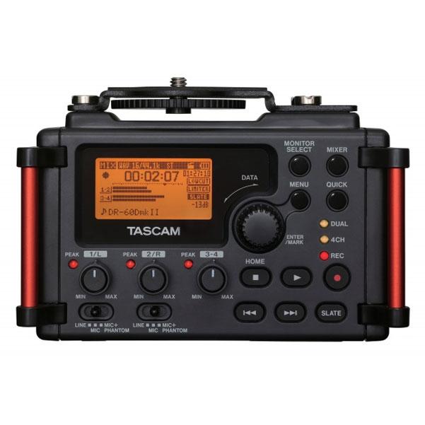 tascam portable field recorders tascam dr-60dmkii dslr mount high resolution portable field recorder