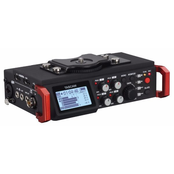 tascam portable field recorders tascam dr-701d 6-track linear pcm recorder / mixer for dslr camera