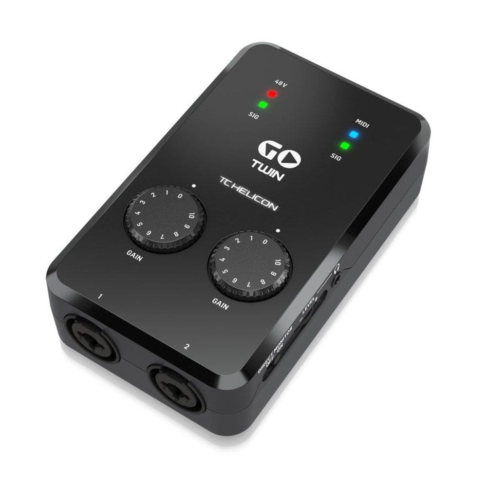 tc helicon midi interfaces tc helicon go twin high definition 2-channel audio midi interface for mobile devices