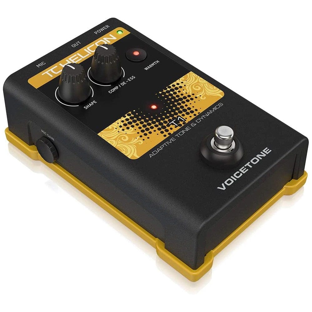 tc helicon voice processors tc helicon voicetone t1 adaptive tone vocal pedal