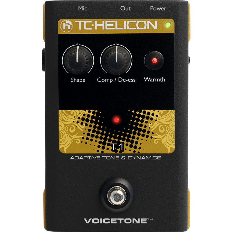 tc helicon voice processors tc helicon voicetone t1 adaptive tone vocal pedal