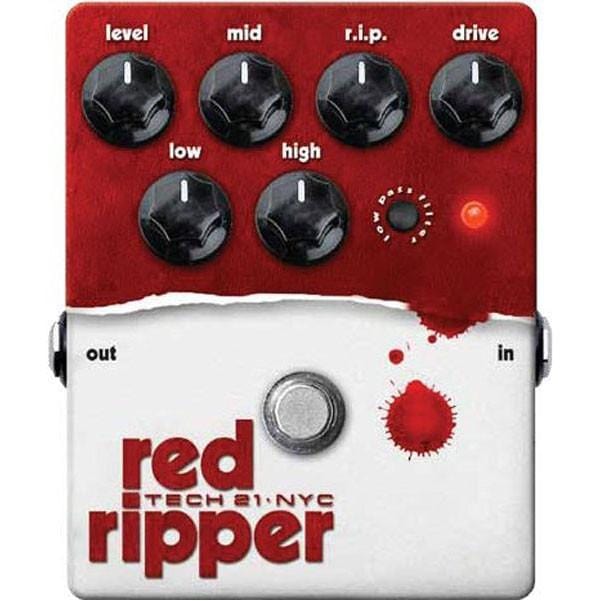 tech21 bass effects tech 21 red ripper fuzz/distortion bass effects pedal