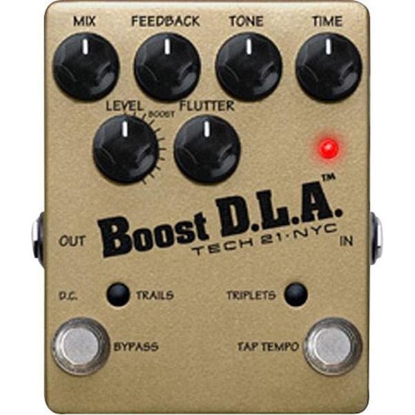 tech21 effect pedals tech 21 dla-tt boost d.l.a. tap tempo guitar effects pedal