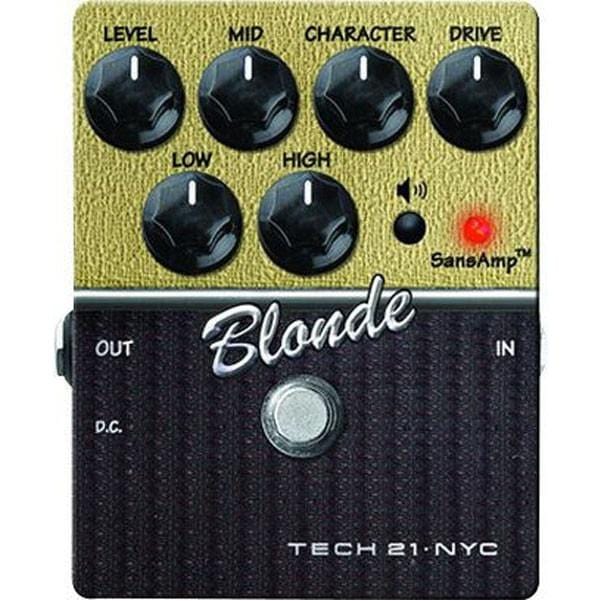 tech21 effect pedals tech 21 sansamp character series blonde v2 distortion guitar effects pedal