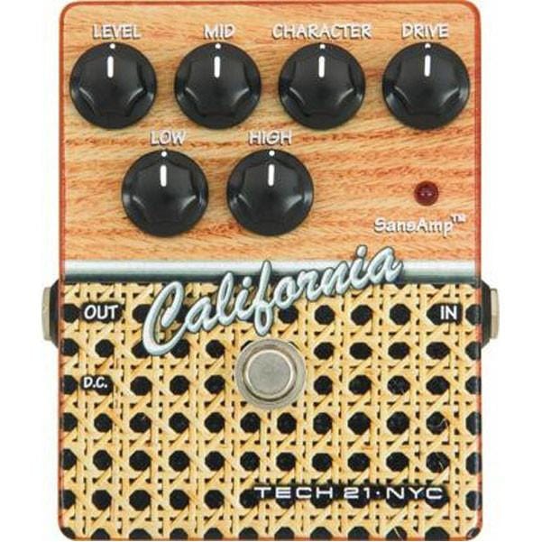 tech21 effect pedals tech 21 sansamp character series california distortion pedal