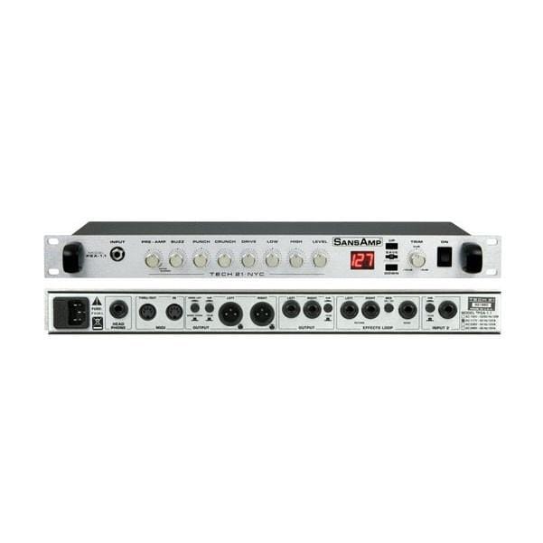 tech21 pre amps tech 21 sansamp psa1.1 analog preamplifier