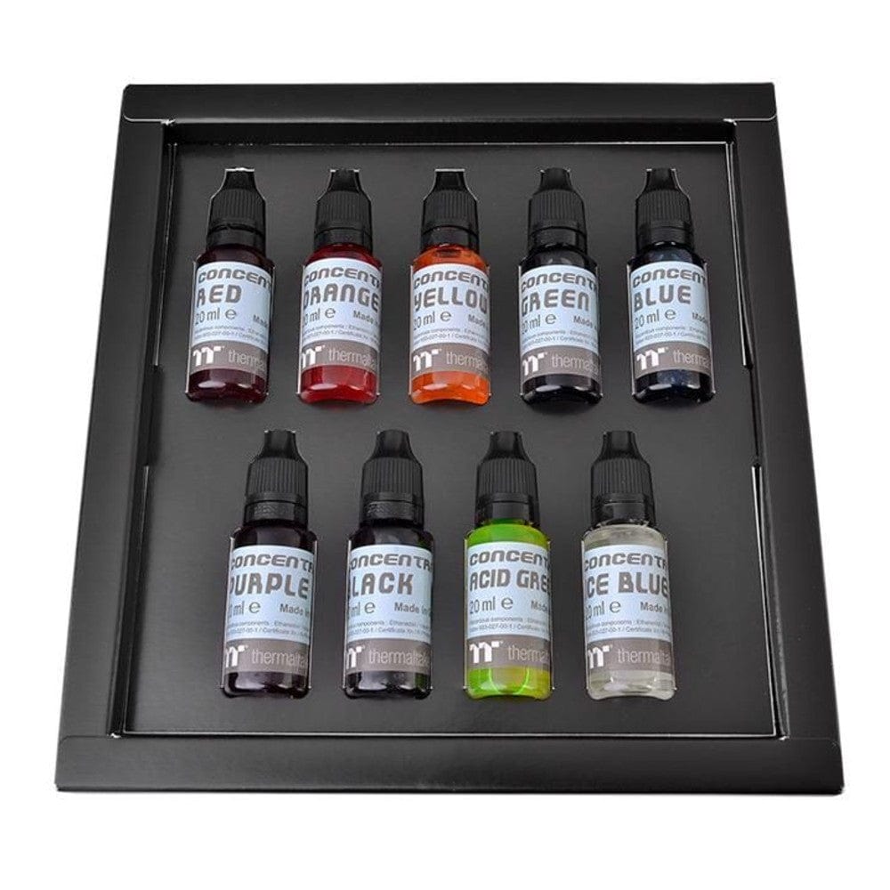 thermaltake computer accessories thermaltake tt premium concentrate kit- 9 bottle pack