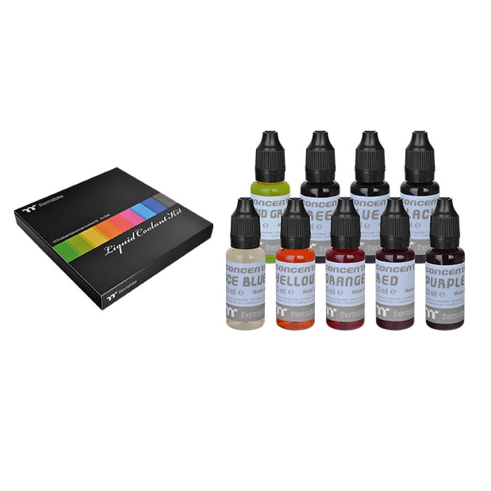 thermaltake computer accessories thermaltake tt premium concentrate kit- 9 bottle pack