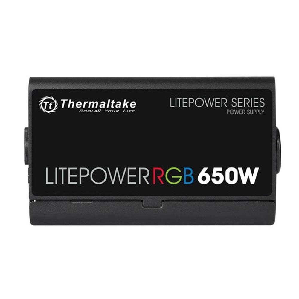 thermaltake cpu power supplies thermaltake litepower rgb 650w 230v power supply- black