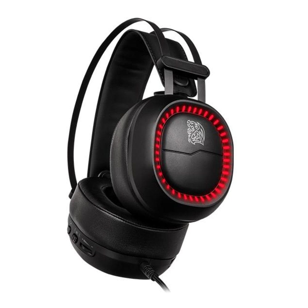 thermaltake gaming headphones thermaltake tt esports shock pro rgb 7.1 gaming headset- black