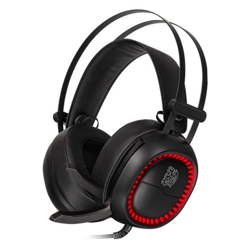 thermaltake gaming headphones thermaltake tt esports shock pro rgb 7.1 gaming headset- black