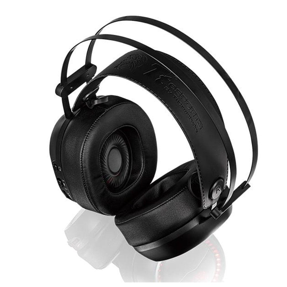 thermaltake gaming headphones thermaltake tt esports shock pro rgb 7.1 gaming headset- black