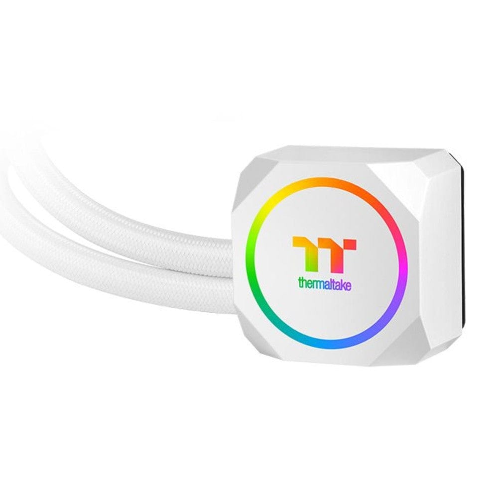 thermaltake liquid cooling systems thermaltake th240 argb sync snow edition aio liquid cooler- 240mm white