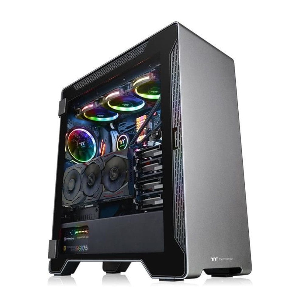 thermaltake pc cabinets thermaltake a500 aluminum tempered glass edition mid tower computer chassis