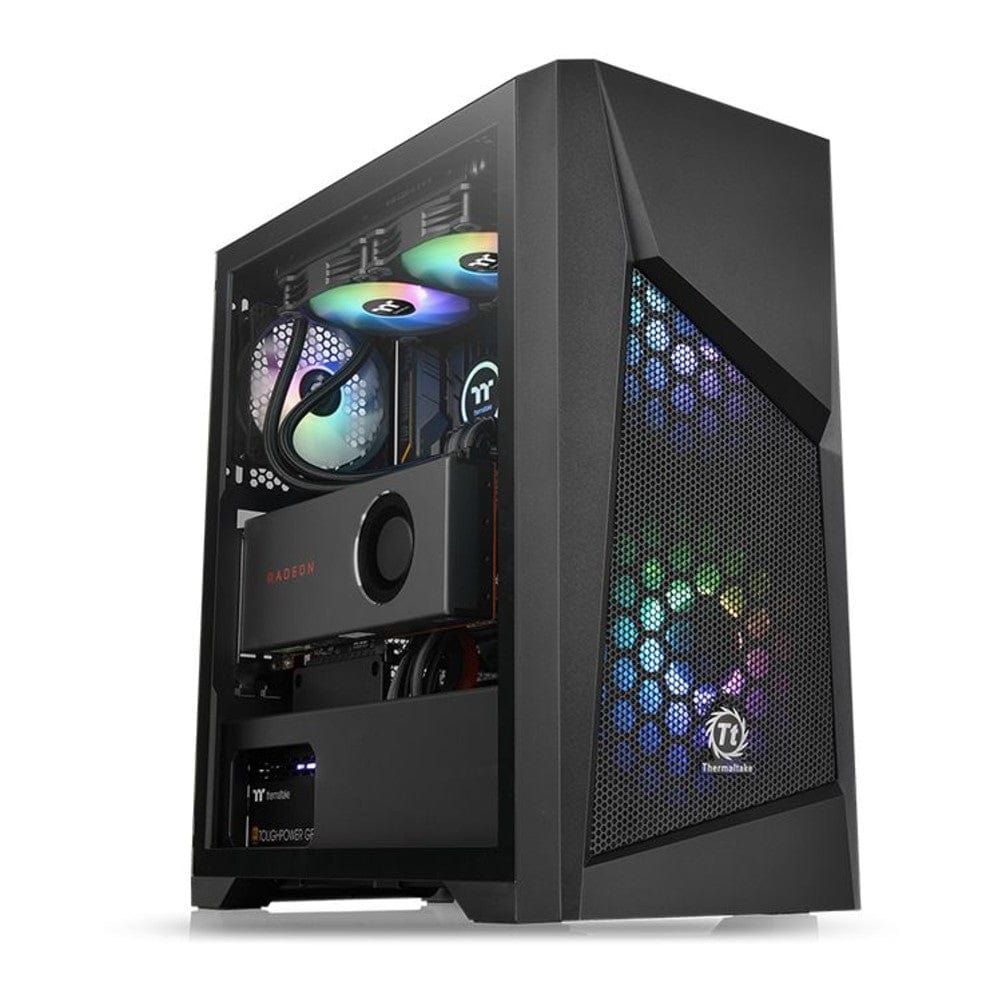 thermaltake pc cabinets thermaltake commander g32 tempered glass argb edition mid tower computer chassis