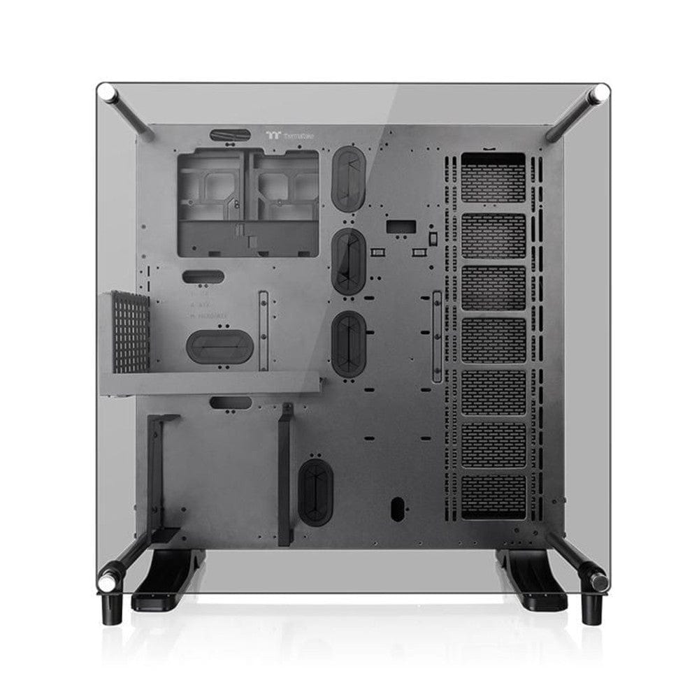 thermaltake pc cabinets thermaltake core p5 tempered glass ti edition atx wall mount computer chassis