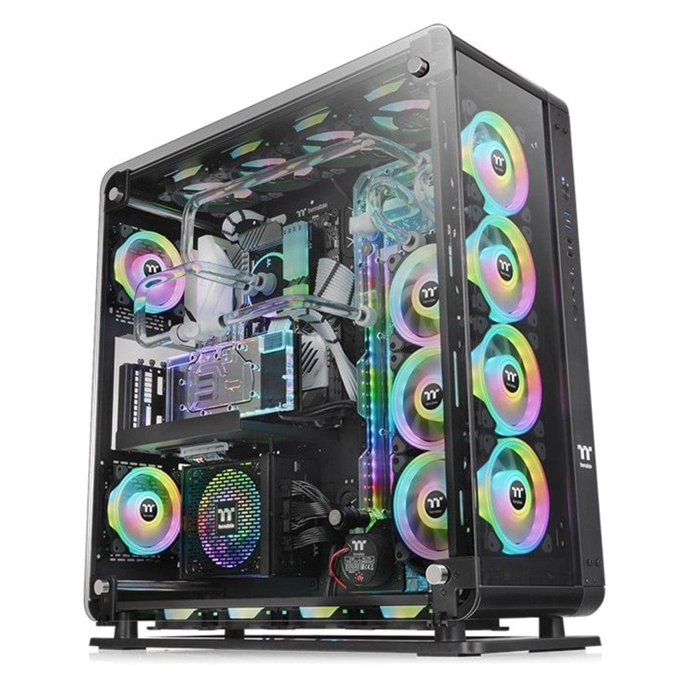 thermaltake pc cabinets thermaltake core p8 tempered glass full tower computer chassis