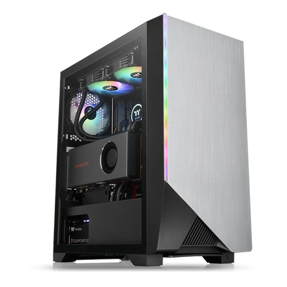 thermaltake pc cabinets thermaltake h550 tempered glass argb edition mid tower computer chassis