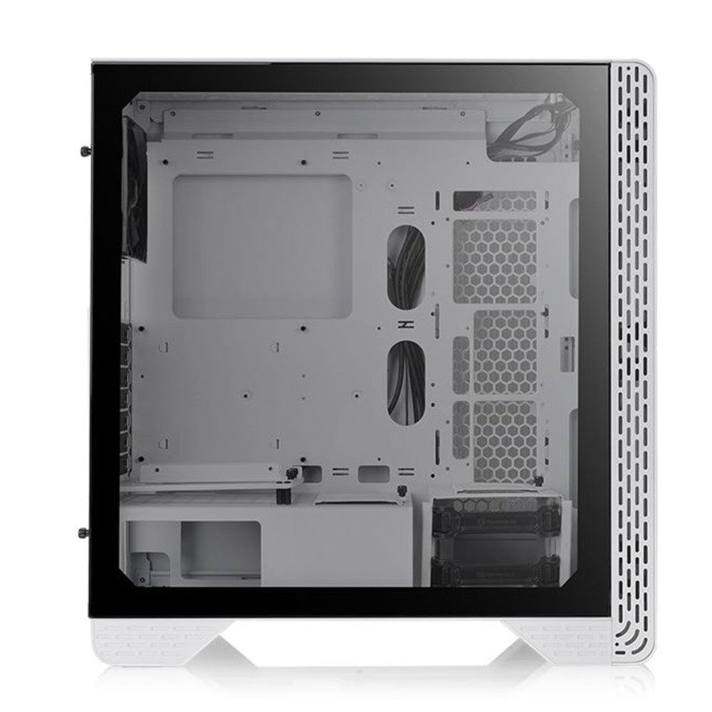 thermaltake pc cabinets thermaltake s300 tempered glass snow edition mid tower computer chassis
