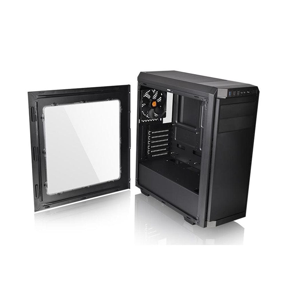 thermaltake pc cabinets thermaltake v100 window atx mid tower chassis