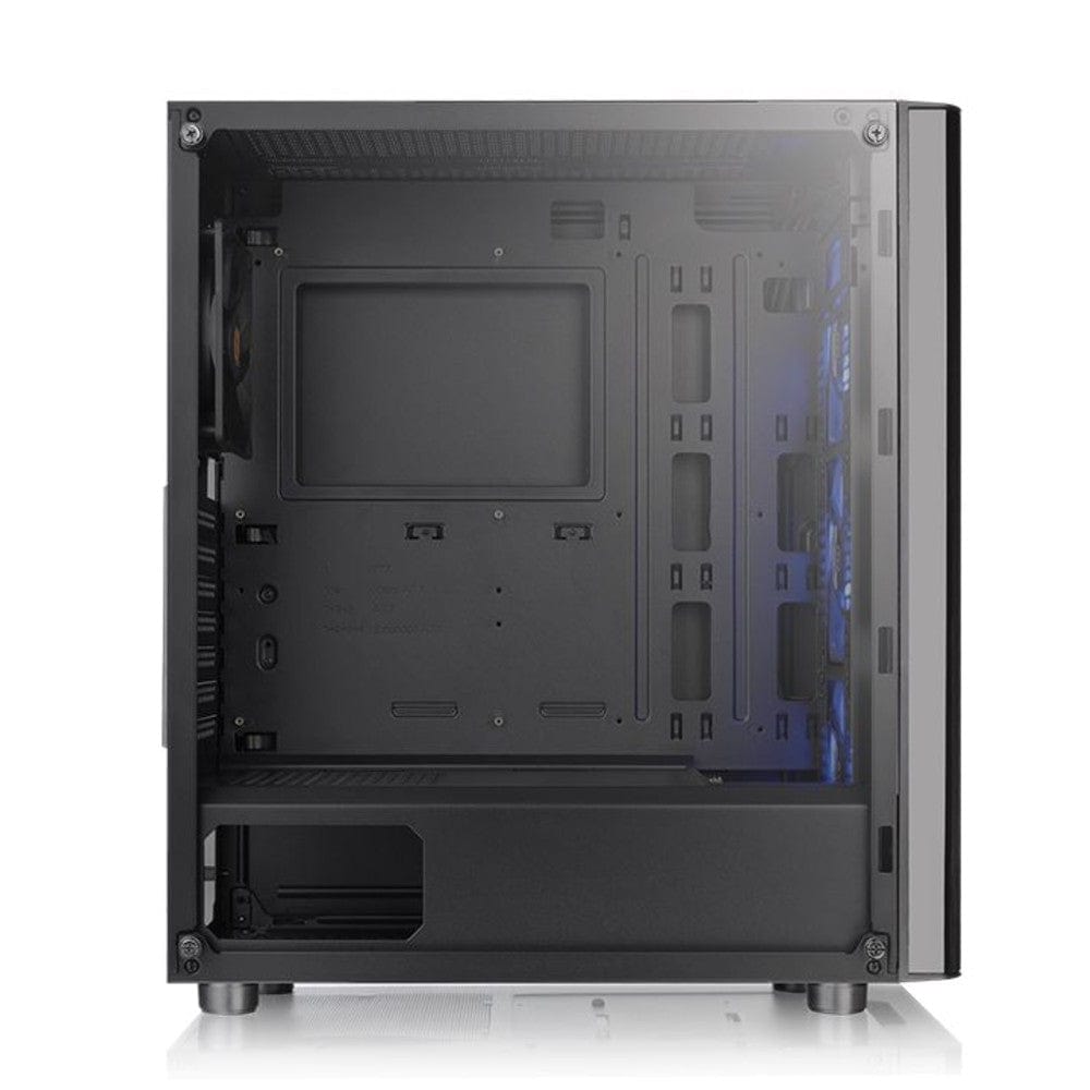 thermaltake pc cabinets thermaltake v200 tempered glass rgb edition mid tower computer chassis