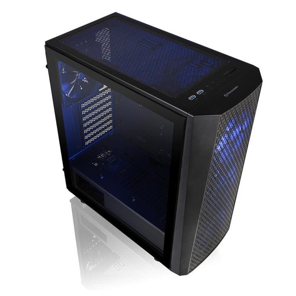 thermaltake pc cabinets thermaltake versa j24 tempered glass rgb edition mid-tower computer chassis