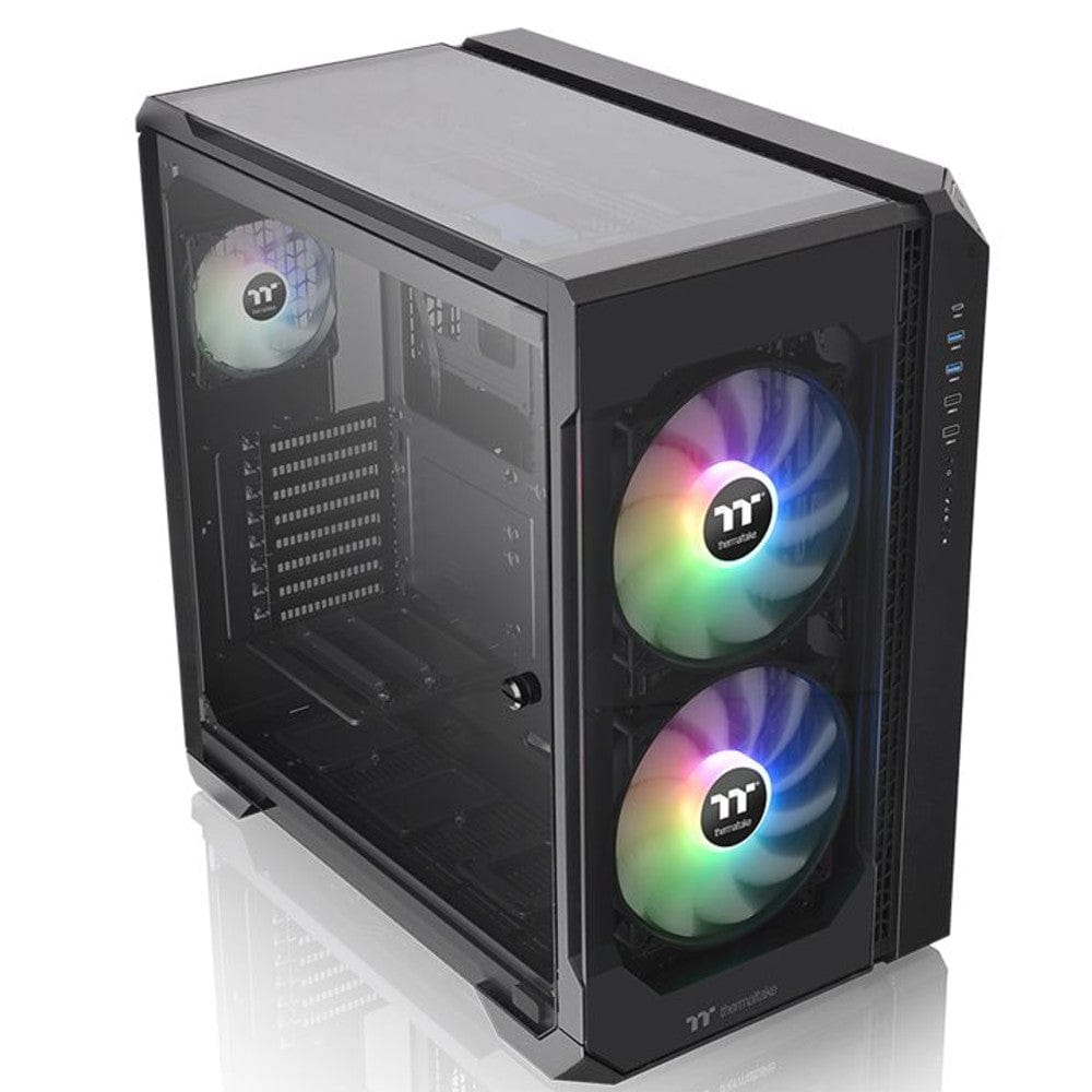 thermaltake pc cabinets thermaltake view 51 tempered glass argb edition full tower computer chassis