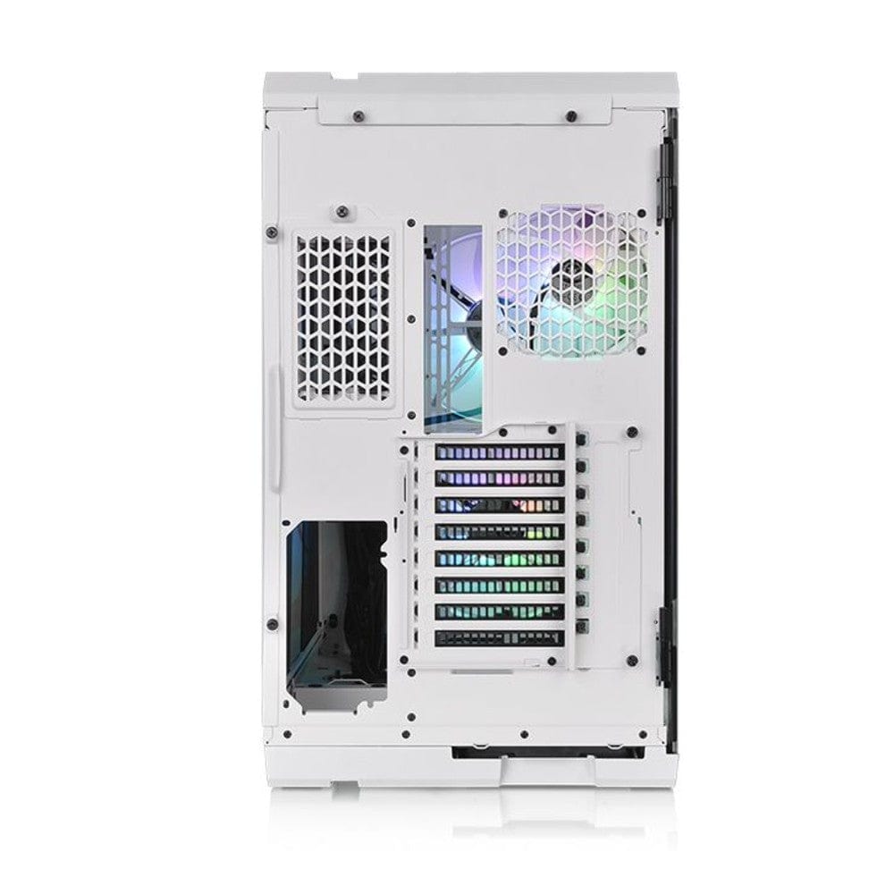 thermaltake pc cabinets thermaltake view 51 tempered glass snow argb edition full tower computer chassis