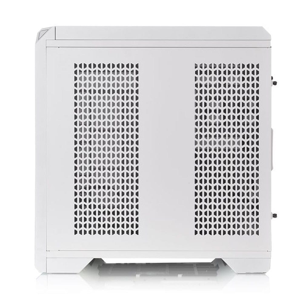 thermaltake pc cabinets thermaltake view 51 tempered glass snow argb edition full tower computer chassis