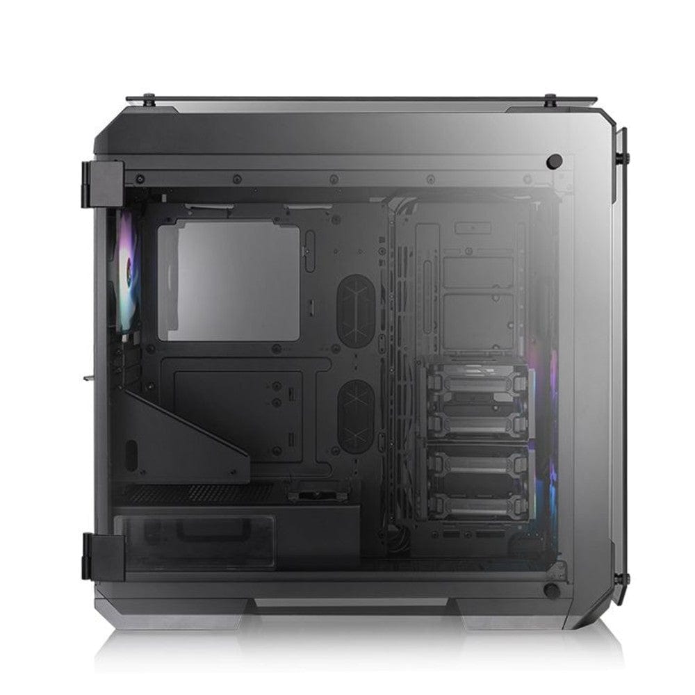 thermaltake pc cabinets thermaltake view 71 tempered glass argb edition full tower computer chassis