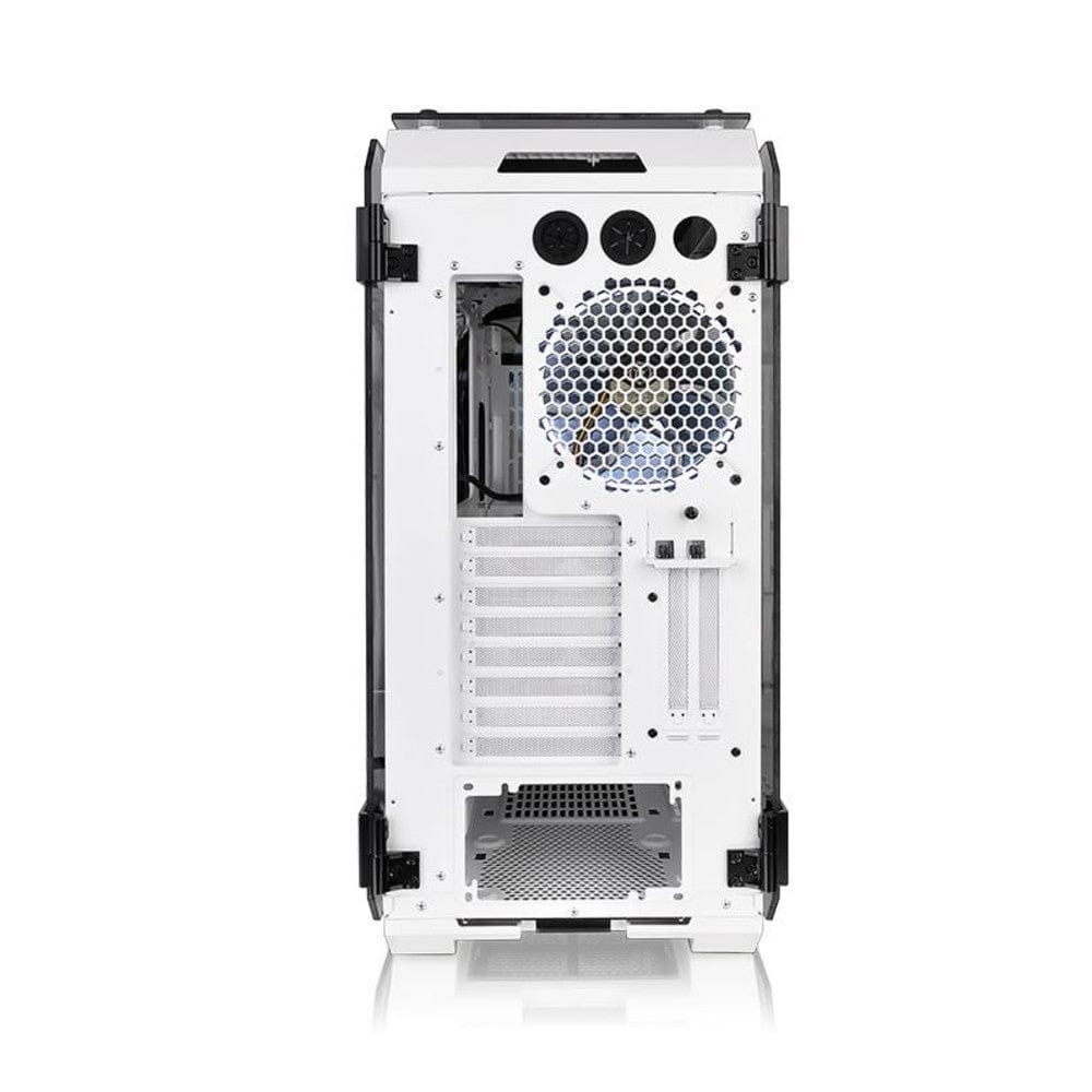 thermaltake pc cabinets thermaltake view 71 tempered glass snow edition full tower computer chassis