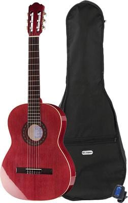 thomann classical guitars thomann classic 4/4 guitar wine bundle