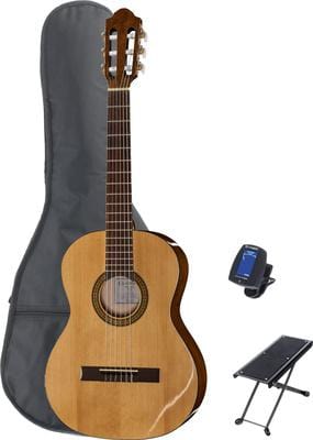 thomann classical guitars thomann classic guitar 3/4 left bundle