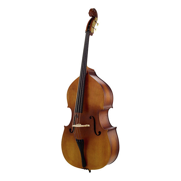 thomann double bass light brown matt thomann 111e 3/4 double bass